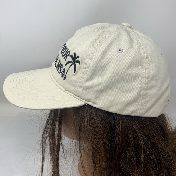 Volcom off white Shake your Palms Palms canvas baseball hat cap - Picture 2 of 7